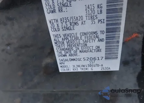 2016 Infiniti Qx60 из США, поврежденный, VIN 5N1AL0MM2GC520617